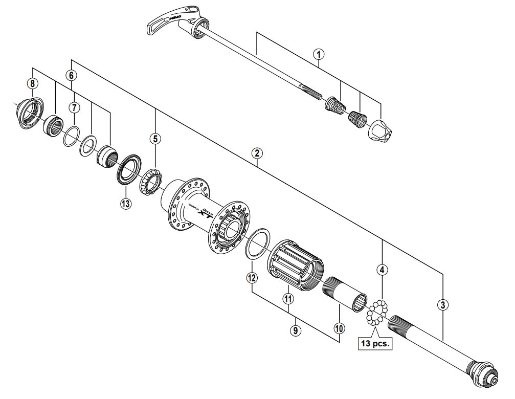 Shimano FH-M770 Avstandsstykke by Sykkelkomponenter