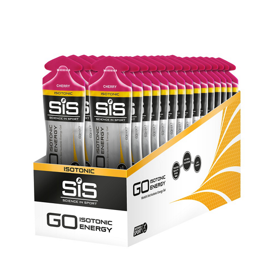 SiS GO Isotonic Cherry Energigel 30 stk by Sykkelkomponenter