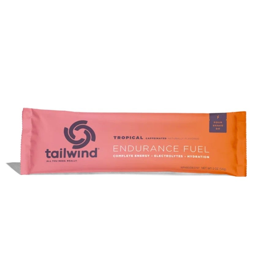 Tailwind Endurance Fuel Tropical Koffein Stick Pack Sportsdrikk by Sykkelkomponenter