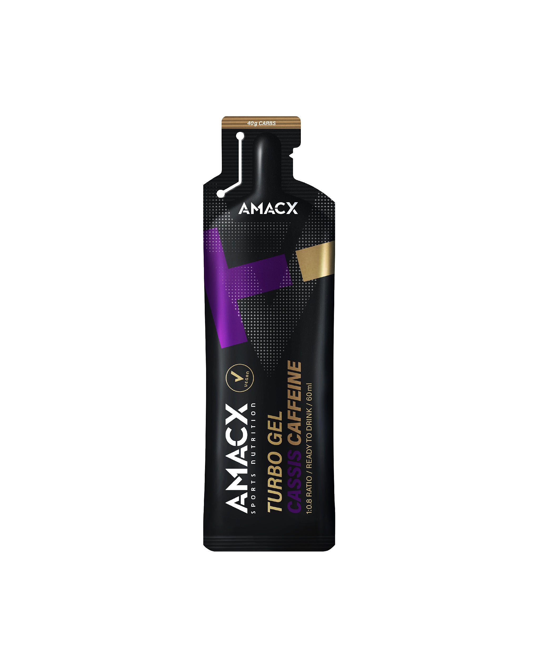 Amacx Turbo Gel Solbær Koffein Energigel by Sykkelkomponenter