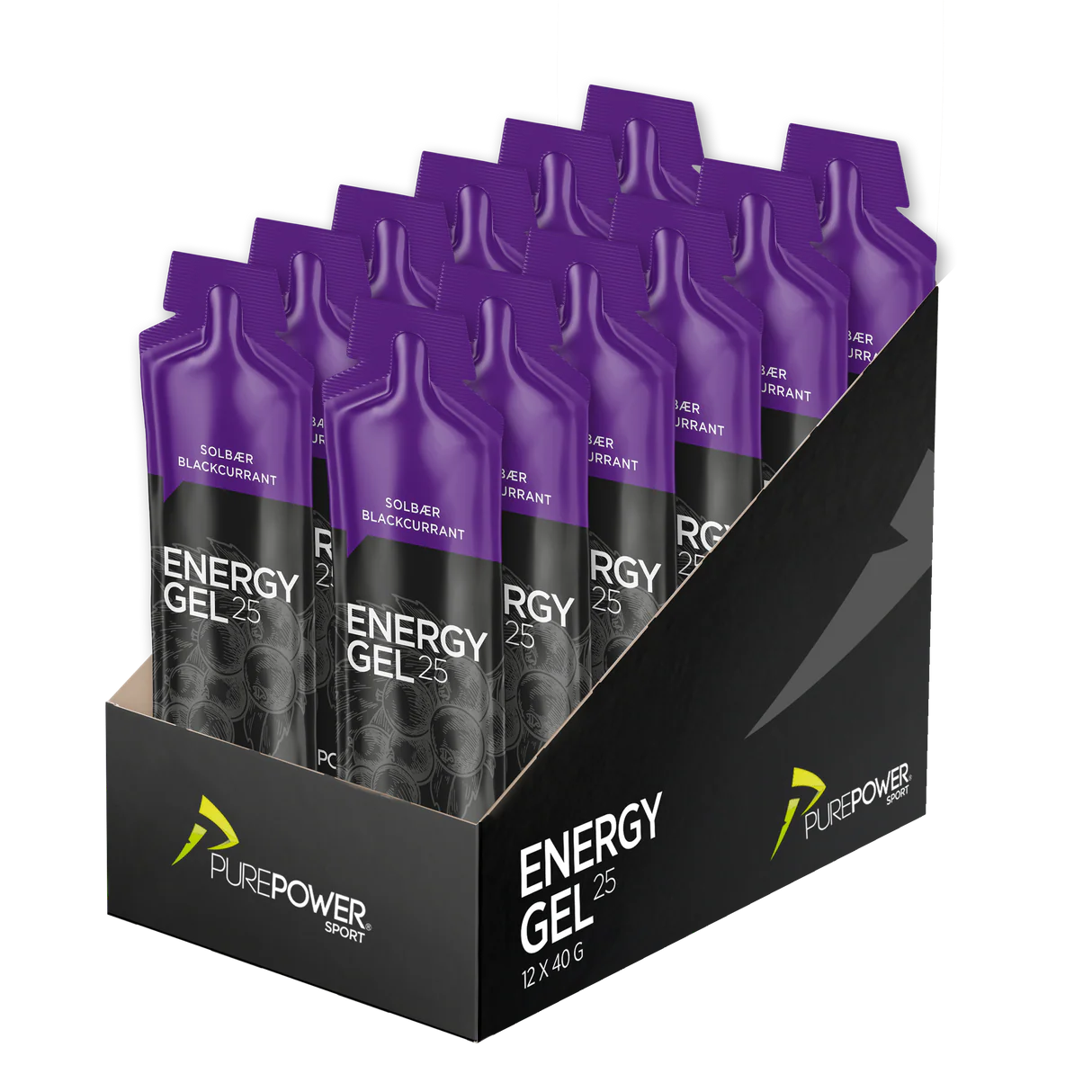 PurePower Solbær Energigel 12 stk by Sykkelkomponenter
