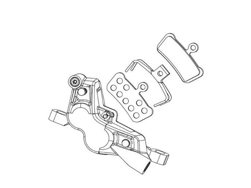 SRAM G2 R Bremsekalipper, Matt Svart by Sykkelkomponenter