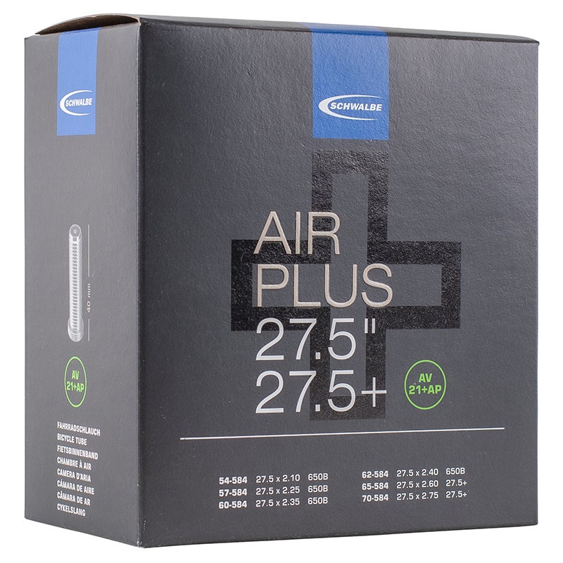 Schwalbe Air Plus AV 21+AP 27,5 x 2,10-2,80" Bilventil Slange by Sykkelkomponenter