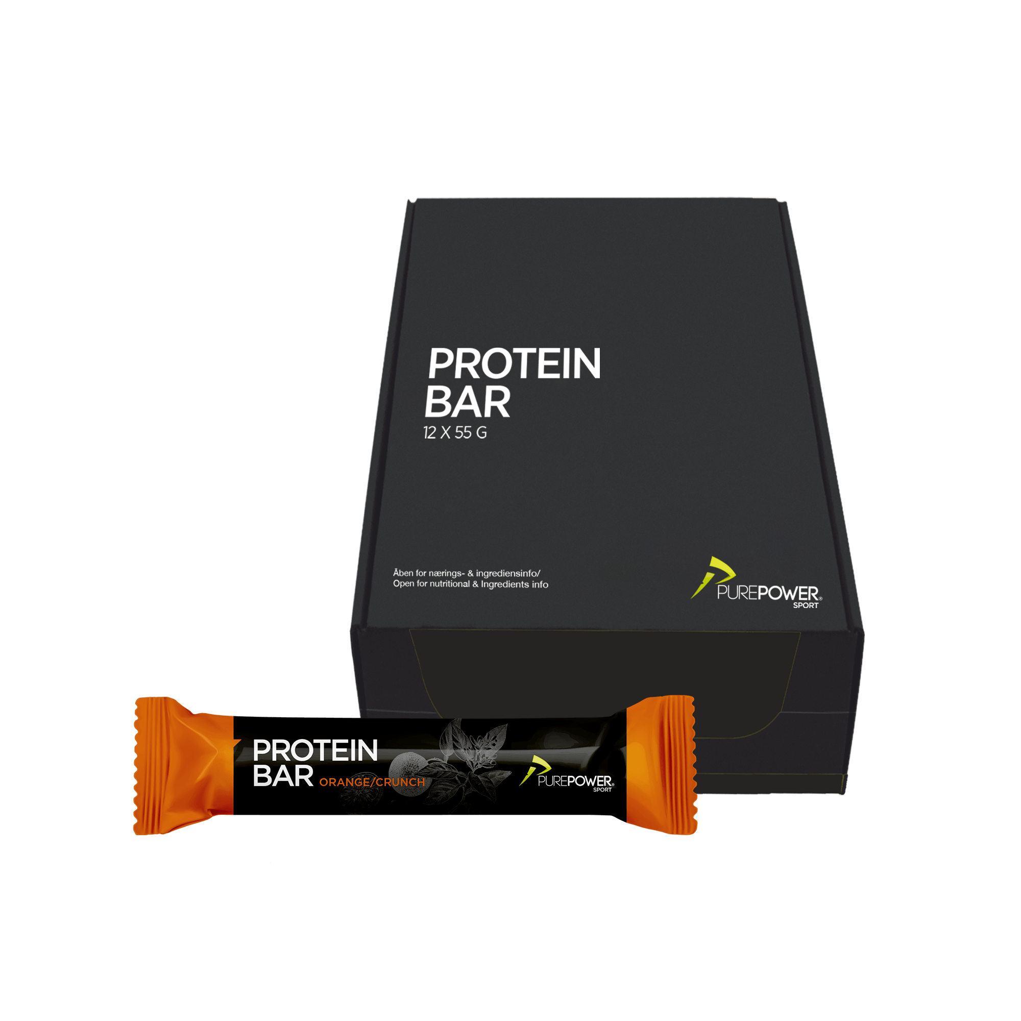 PurePower Appelsin Proteinbar 12 stk by Sykkelkomponenter