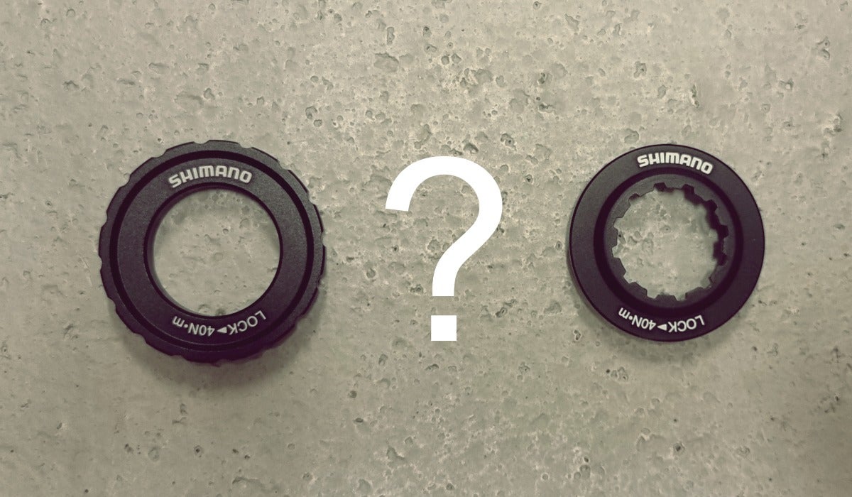 Ekstern eller intern låsering til centerlock bremseskive