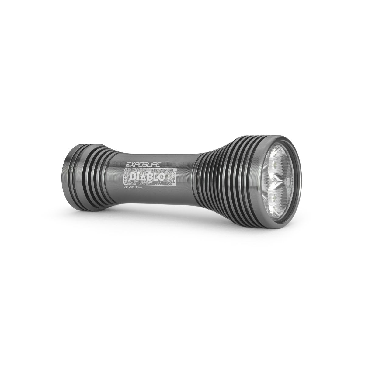 Exposure Diablo MK14 Gun Metal Frontlys by Sykkelkomponenter