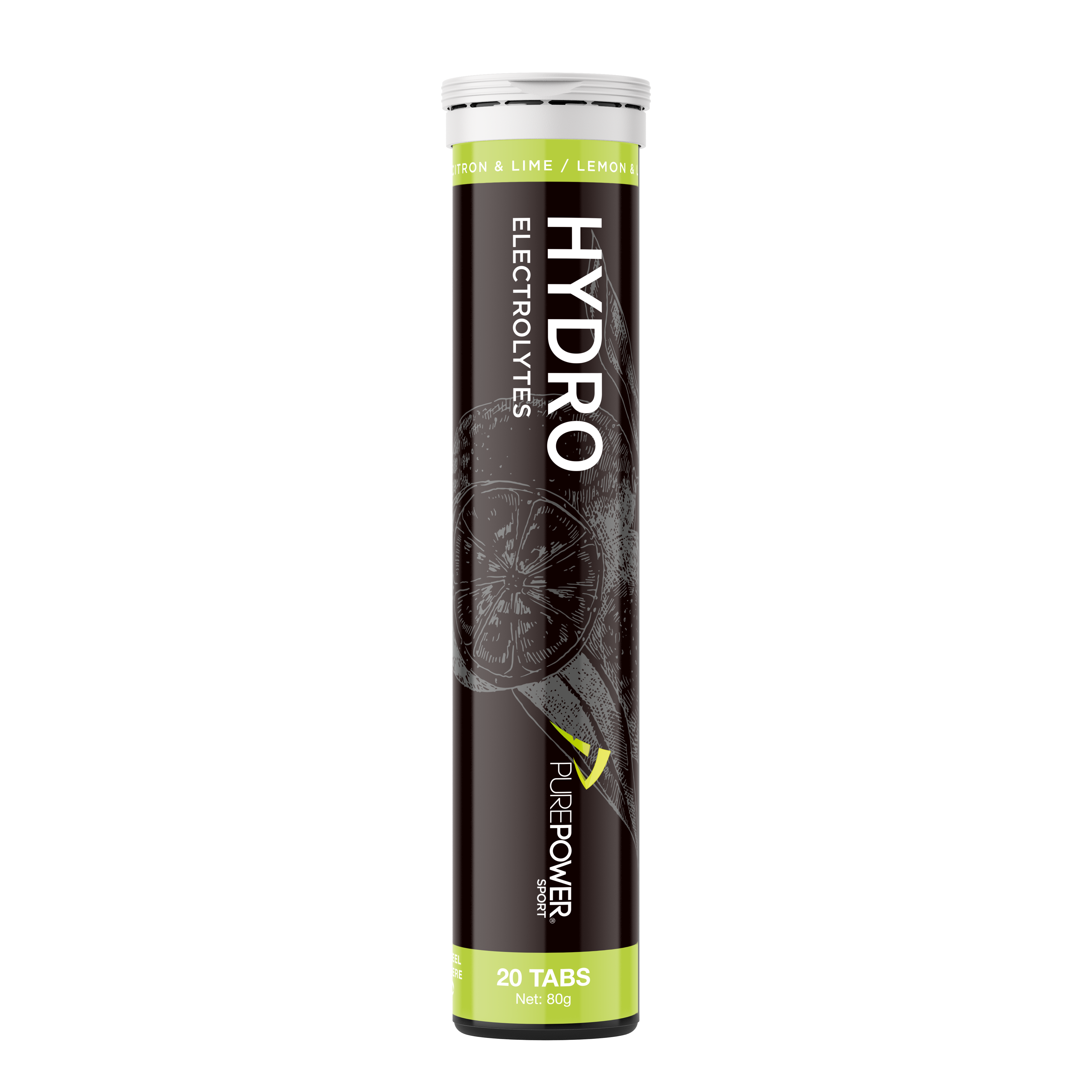 PurePower Hydro Sitron og Lime Tabletter by Sykkelkomponenter