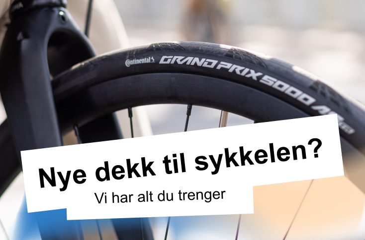 Nye dekk til sykkel
