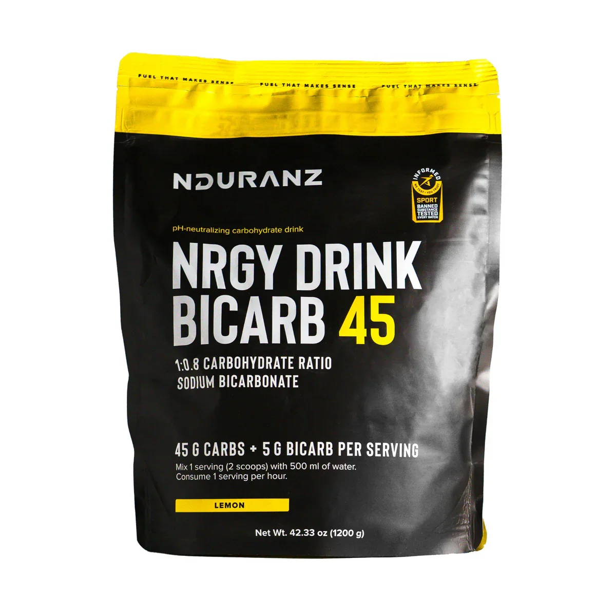 Nduranz Nrgy Drink Bicarb 45 Sportsdrikk Pulver