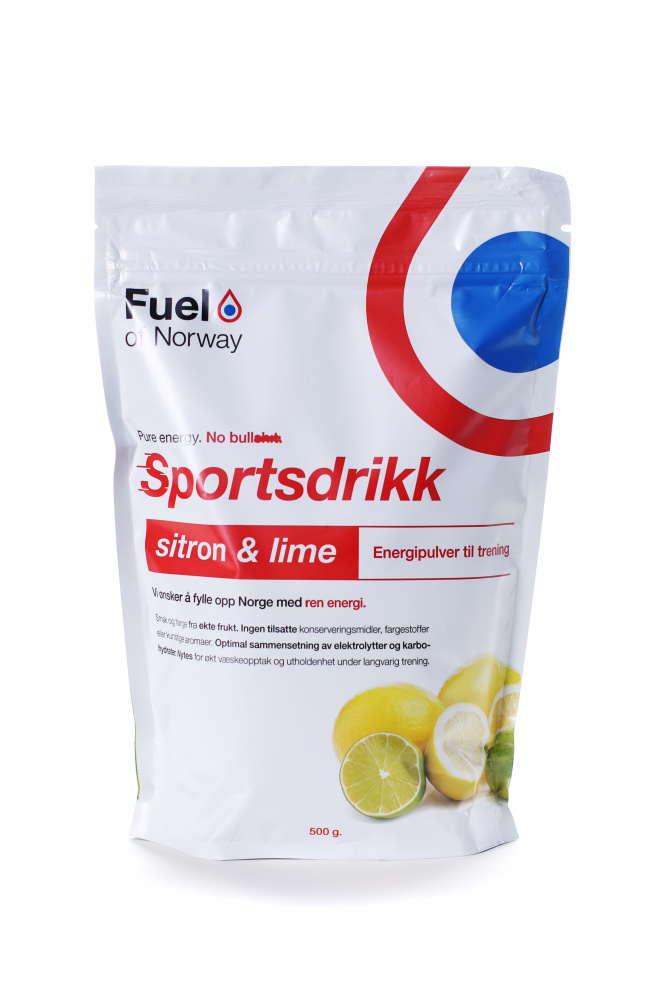 Fuel Of Norway Sitron og Lime 500gr Sportsdrikk pulver