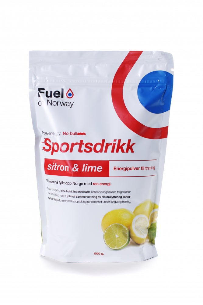 Fuel Of Norway Sitron og Lime Sportsdrikk pulver by Sykkelkomponenter