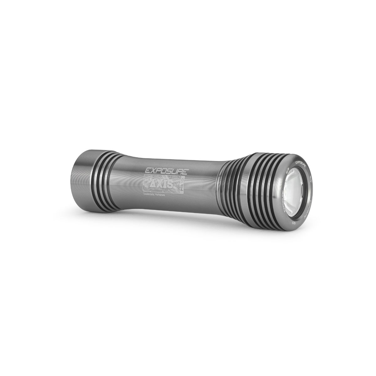 Exposure Axis MK10 Gun Metal Frontlys by Sykkelkomponenter