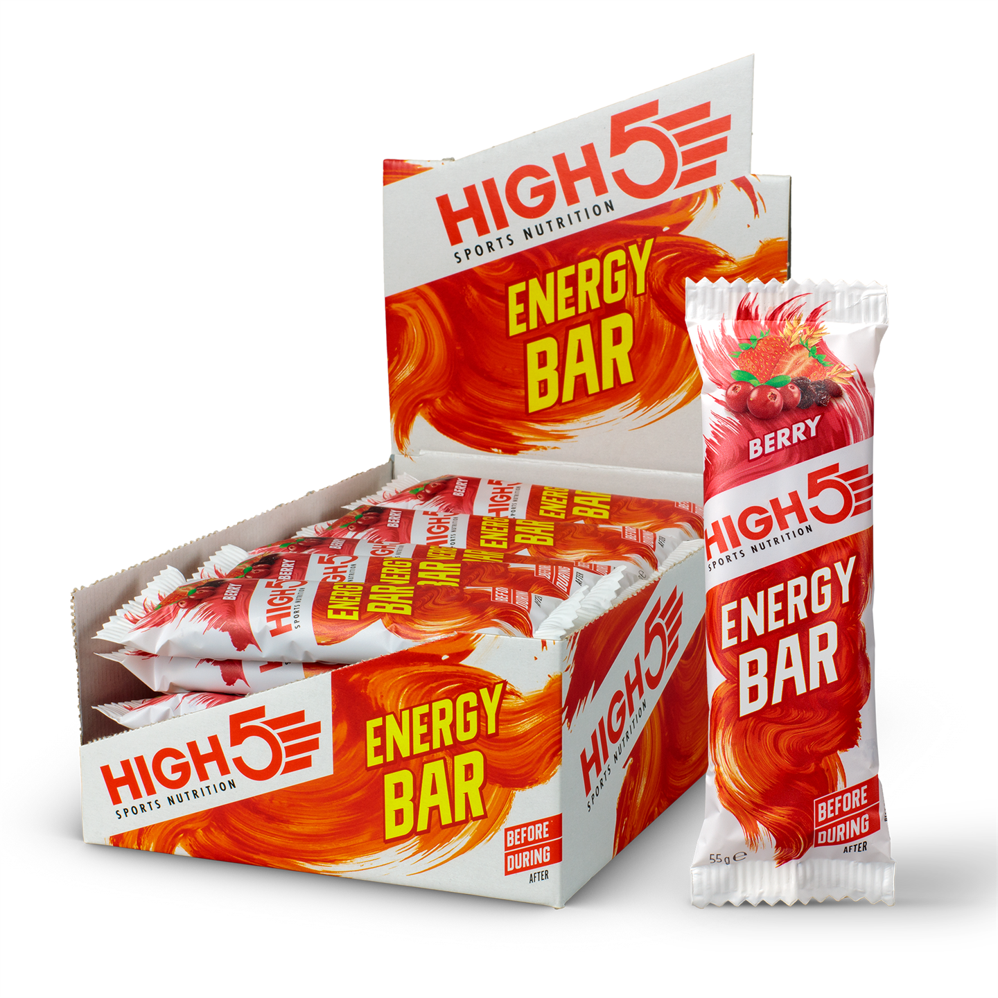 High5 Energybar Bær 12 stk by Sykkelkomponenter