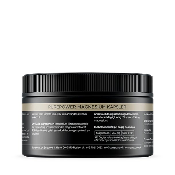 PurePower Magnesium Kapsler by Sykkelkomponenter