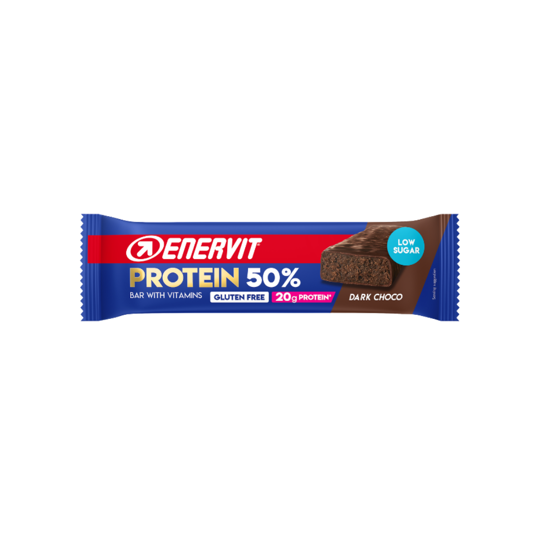Enervit Protein 50% Dark Choco Proteinbar by Sykkelkomponenter