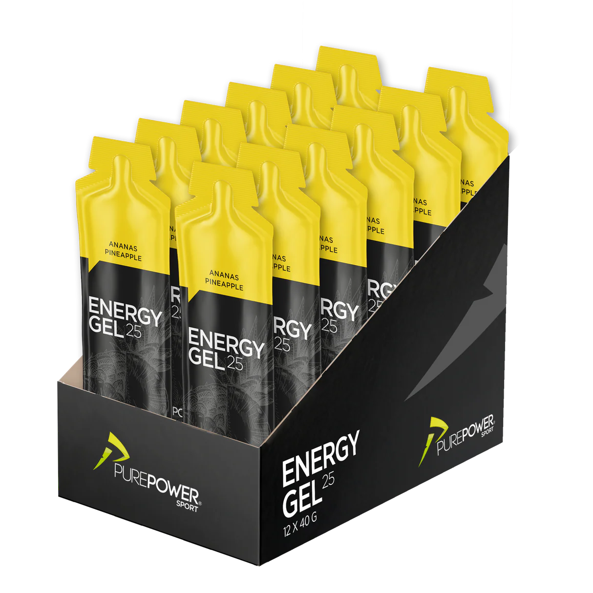 PurePower Ananas Energigel 12 stk by Sykkelkomponenter