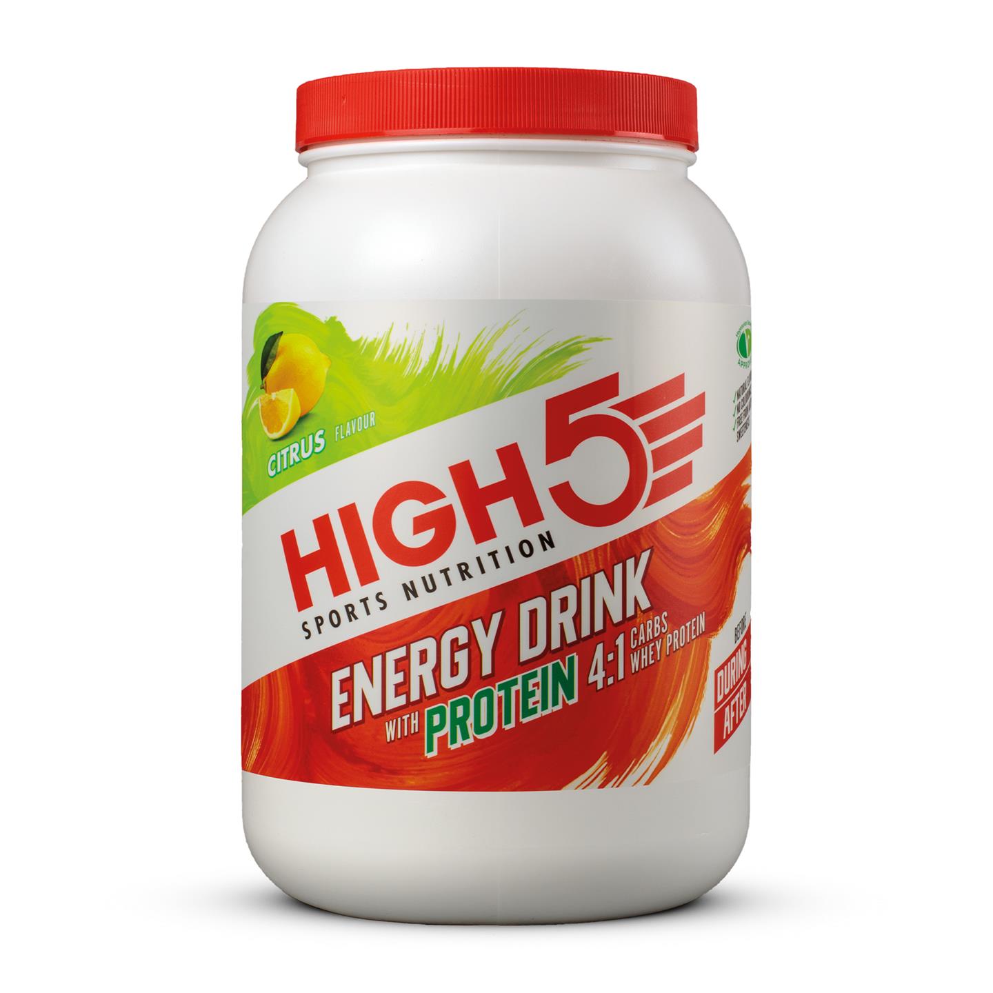 High5 Energy Drink Protein 4:1 Sitrus 1.6kg by Sykkelkomponenter
