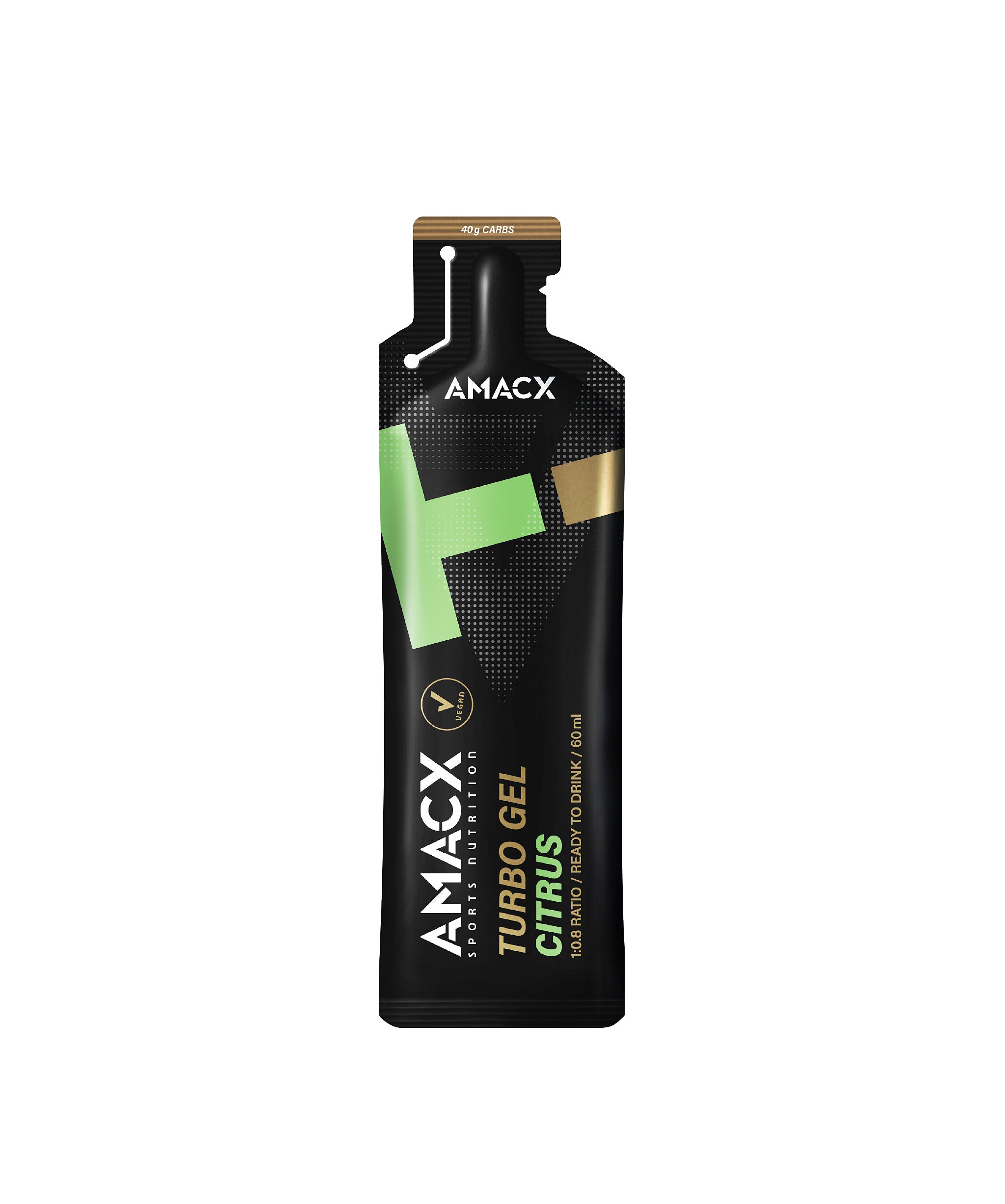 Amacx Turbo Gel Sitron Energigel 12 stk by Sykkelkomponenter