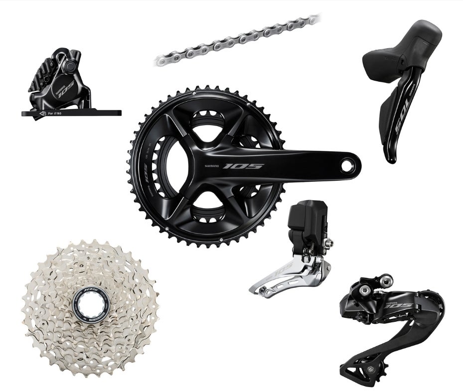 Shimano 105 Di2 R7100 Launch Pack Gruppesett by Sykkelkomponenter