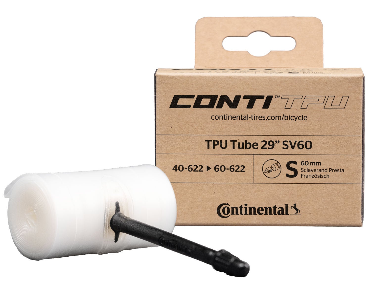 Continental 29 x 1,50-2,35" TPU Prestaventil Sykkelslange by Sykkelkomponenter