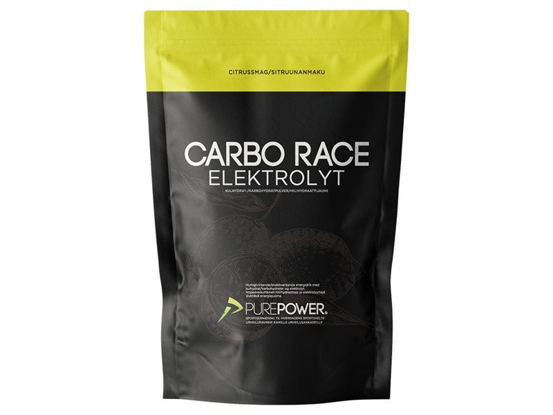 PurePower Carbo Race Elektrolytt Sitrus Sportsdrikk by Sykkelkomponenter