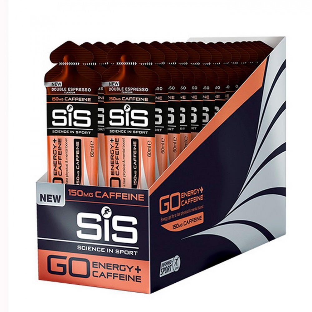 SiS GO Isotonic Dobbel Espresso m/Koffein Energigel 30 stk by Sykkelkomponenter