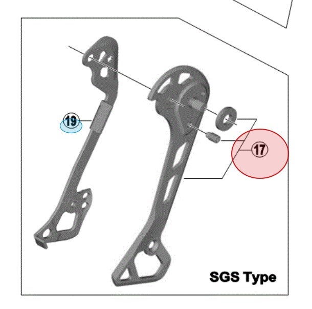 Shimano Ytterplate til RD-M8000 SGS by Sykkelkomponenter