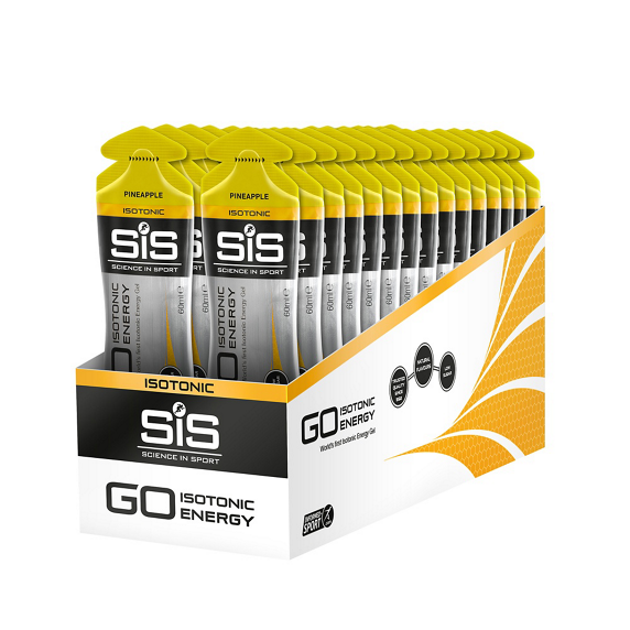 SiS GO Isotonic Ananas Energigel 30 stk by Sykkelkomponenter