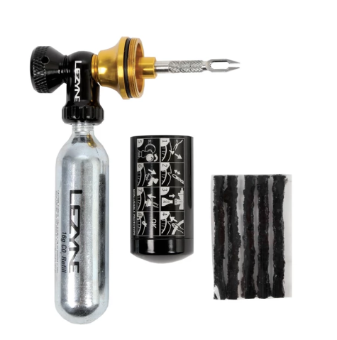 Lezyne Tubeless CO2 Blaster, CO2 Pumpe + Reperasjonskit by Sykkelkomponenter