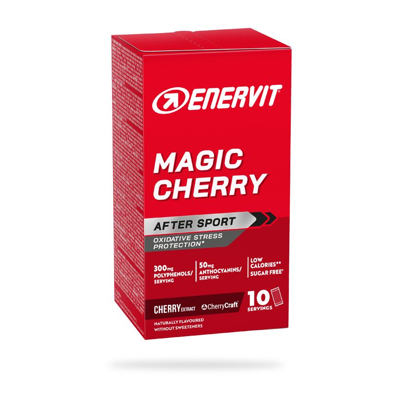 Enervit Magic Cherry 10 stk Restitusjonsdrikk