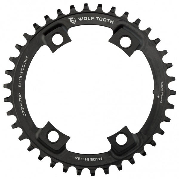 Wolf Tooth 110mm bcd Asymmetric, 4-bolts Shimano drev by Sykkelkomponenter
