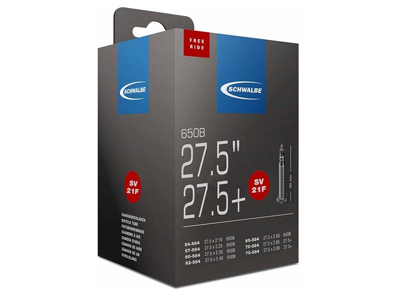 Schwalbe 21F AV 27,5 x 2,10-3,00" Bilventil Slange by Sykkelkomponenter
