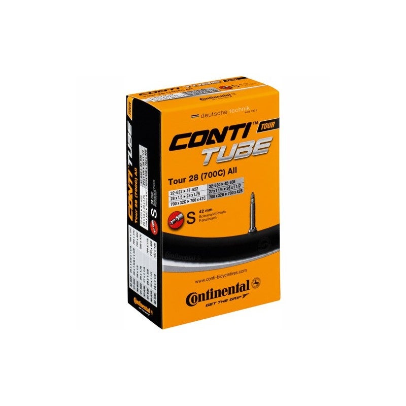 Continental Tour All 32/47mm-622/635mm Presta Slange by Sykkelkomponenter