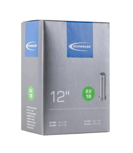 Schwalbe 1B 12" 32/40-203mm" Bilventil Slange by Sykkelkomponenter