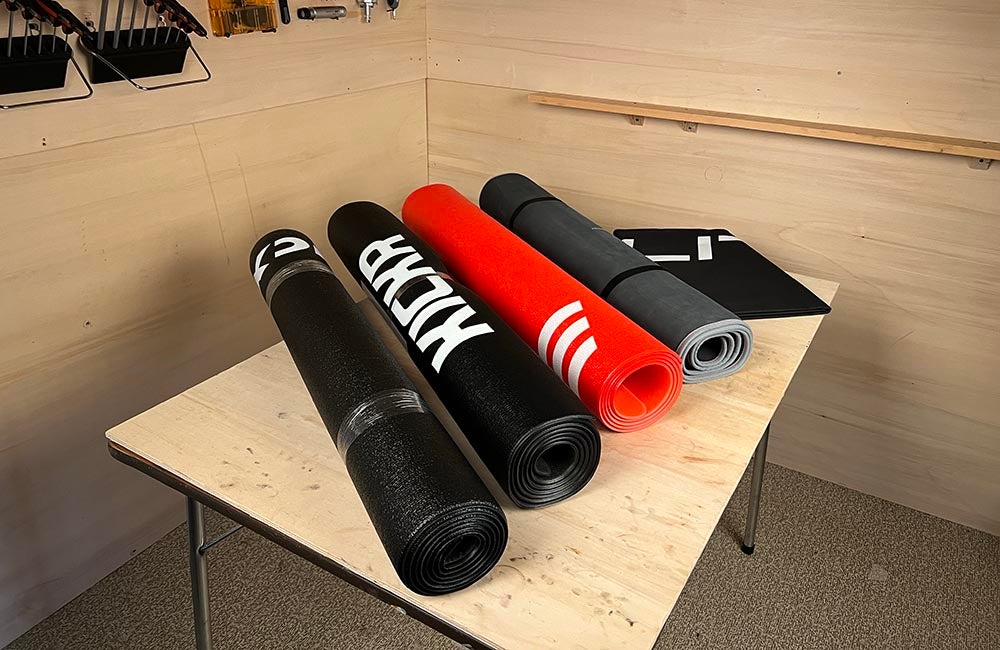 Rullematte til sykkelrulle - beskytt gulvet og få bedre treningsopplevelse