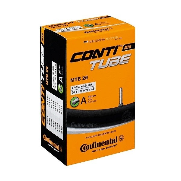 Continental MTB, Bilventil, 26 x 1,75-2,50" Slange by Sykkelkomponenter