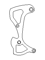 Fibre-Lyte Shimano XTR 2007, 67mm, Kort Indre Girarm