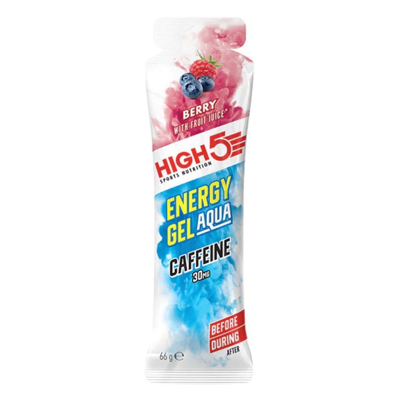 High5 EnergyGel Aqua Koffein Bær Energigel by Sykkelkomponenter