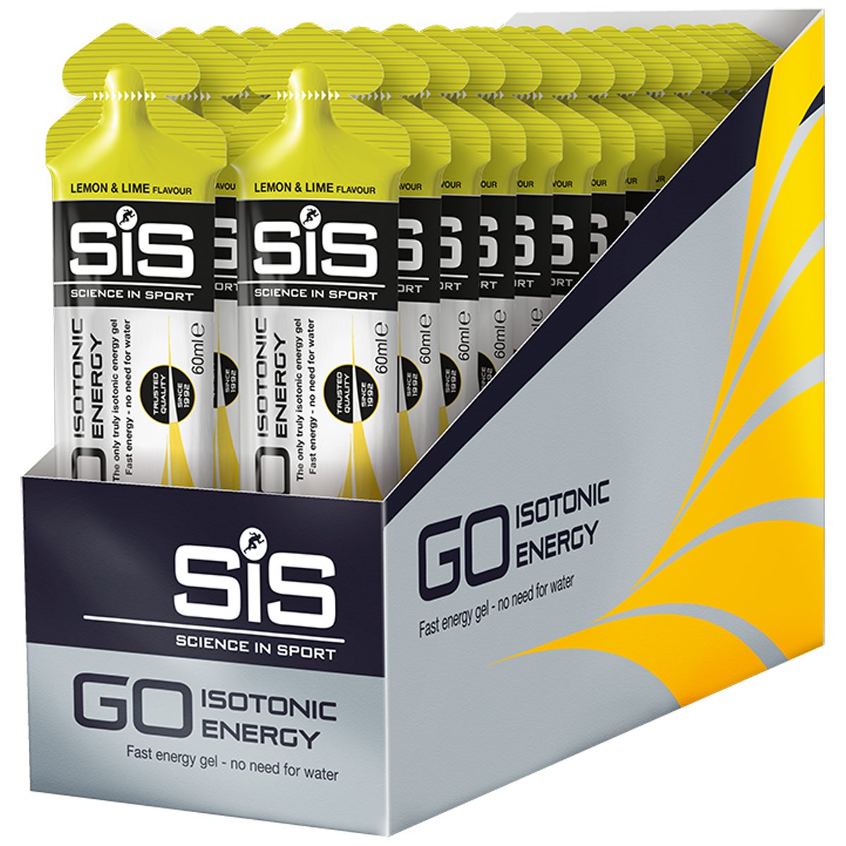 SiS GO Isotonic Sitron og Lime Energigel 30 stk by Sykkelkomponenter