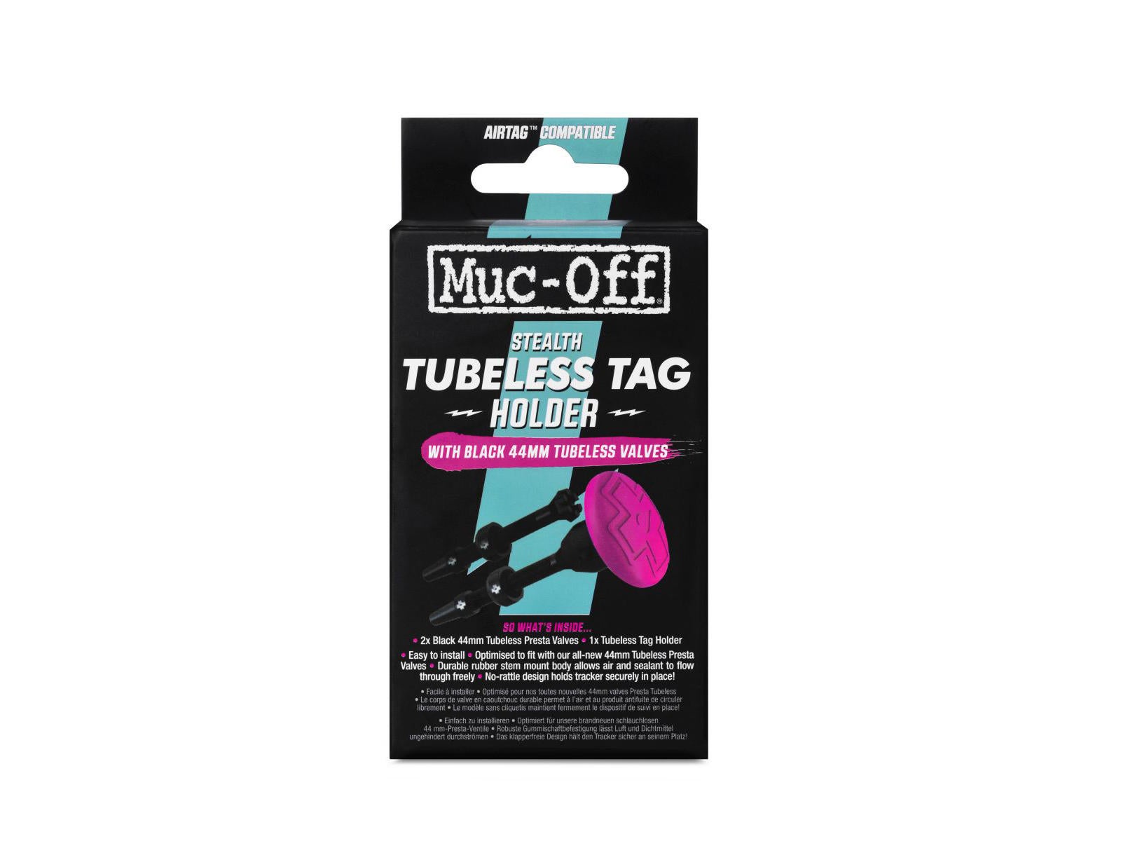 Muc-Off Tubeless Tag Holder og 44mm Ventiler by Sykkelkomponenter