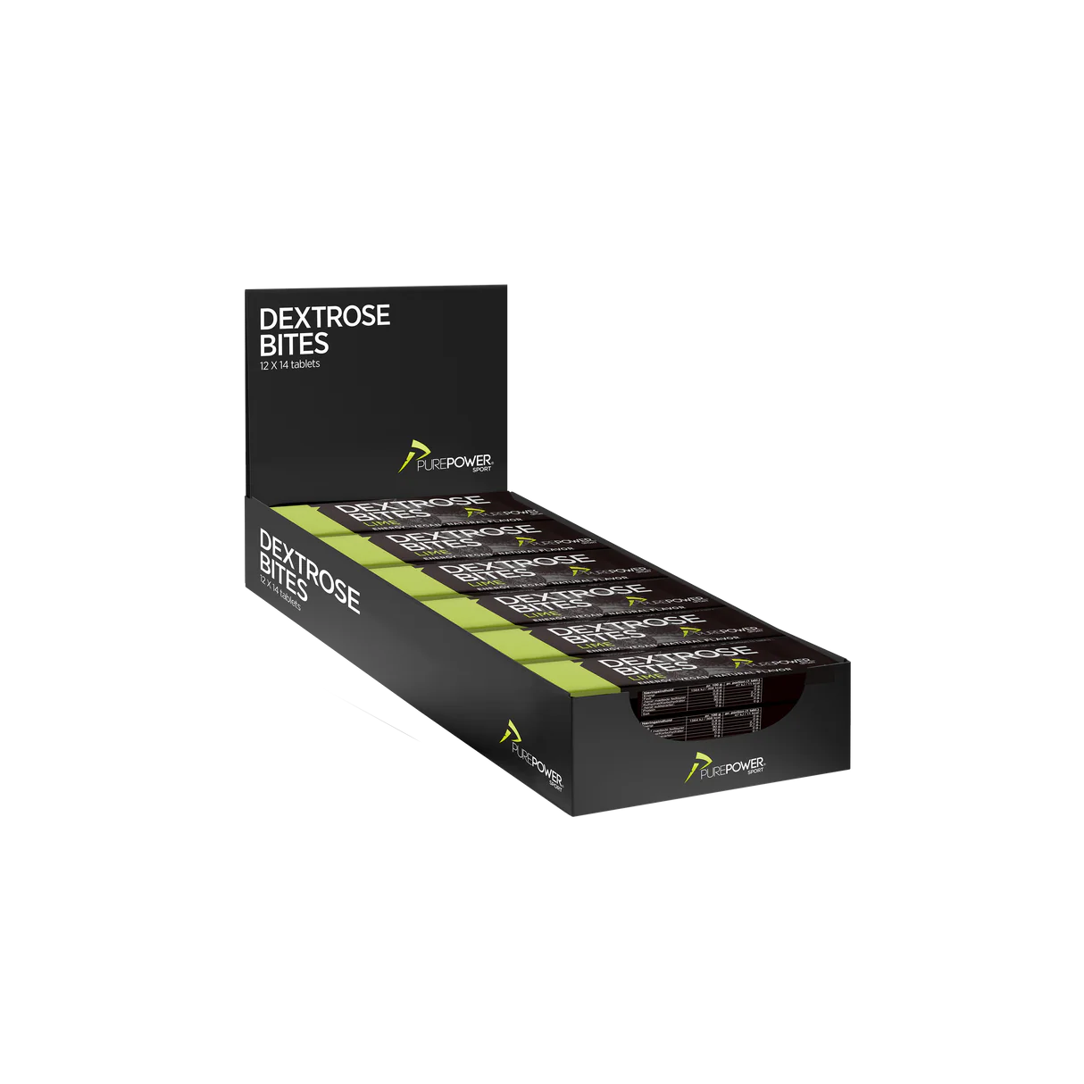Purepower Dextrose Lime Bites 12 stk by Sykkelkomponenter
