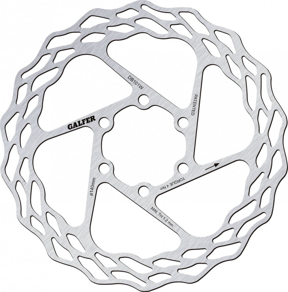 Galfer Road Disc 6-bolt 1,8mm Bremseskive by Sykkelkomponenter