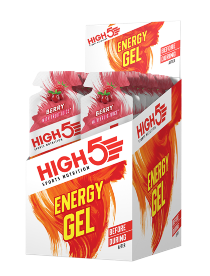 High5 EnergyGel Bær Energigel 20 stk by Sykkelkomponenter