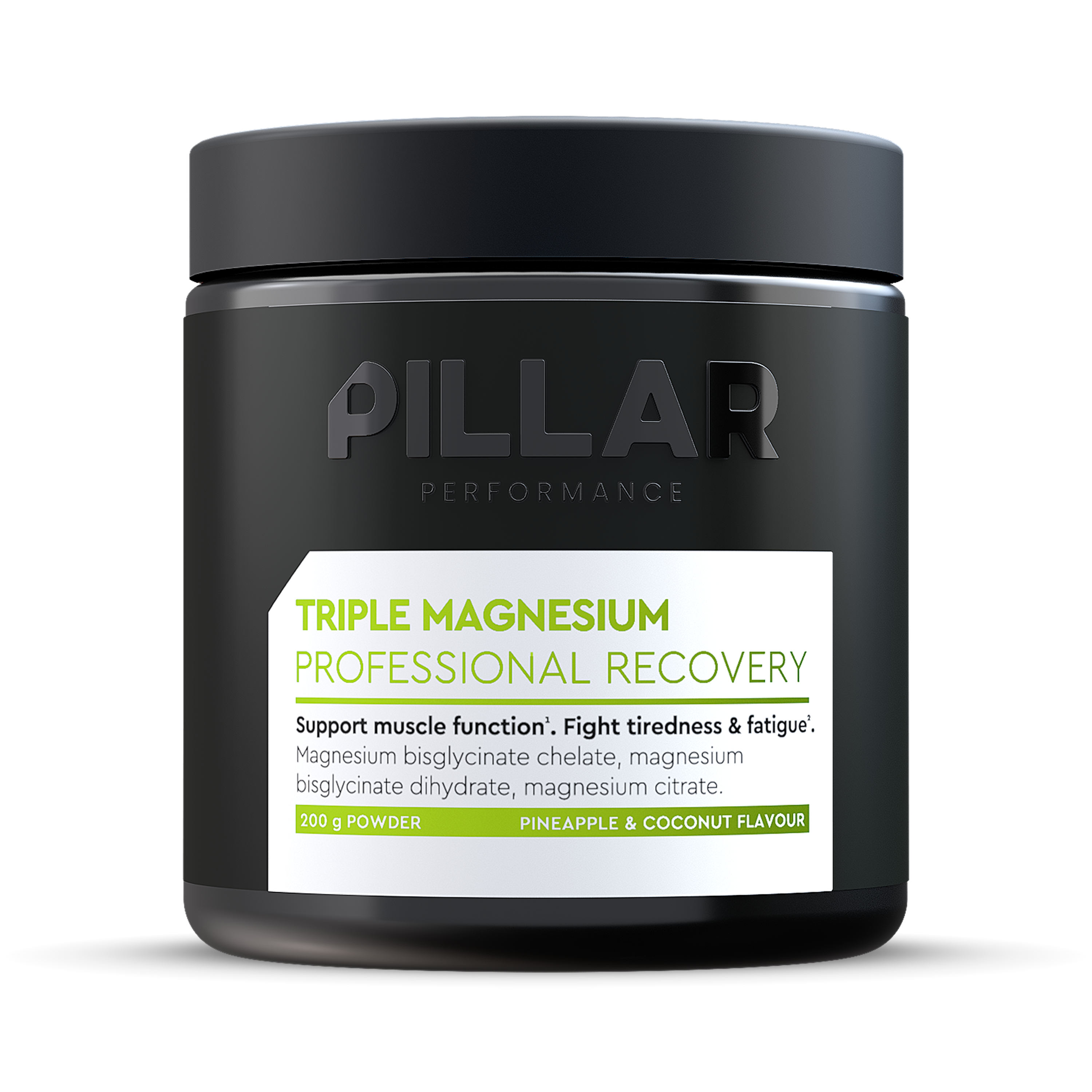 Pillar Performance Triple Magnesium Recovery 200 gram Pineapple Coconut Pulver by Sykkelkomponenter