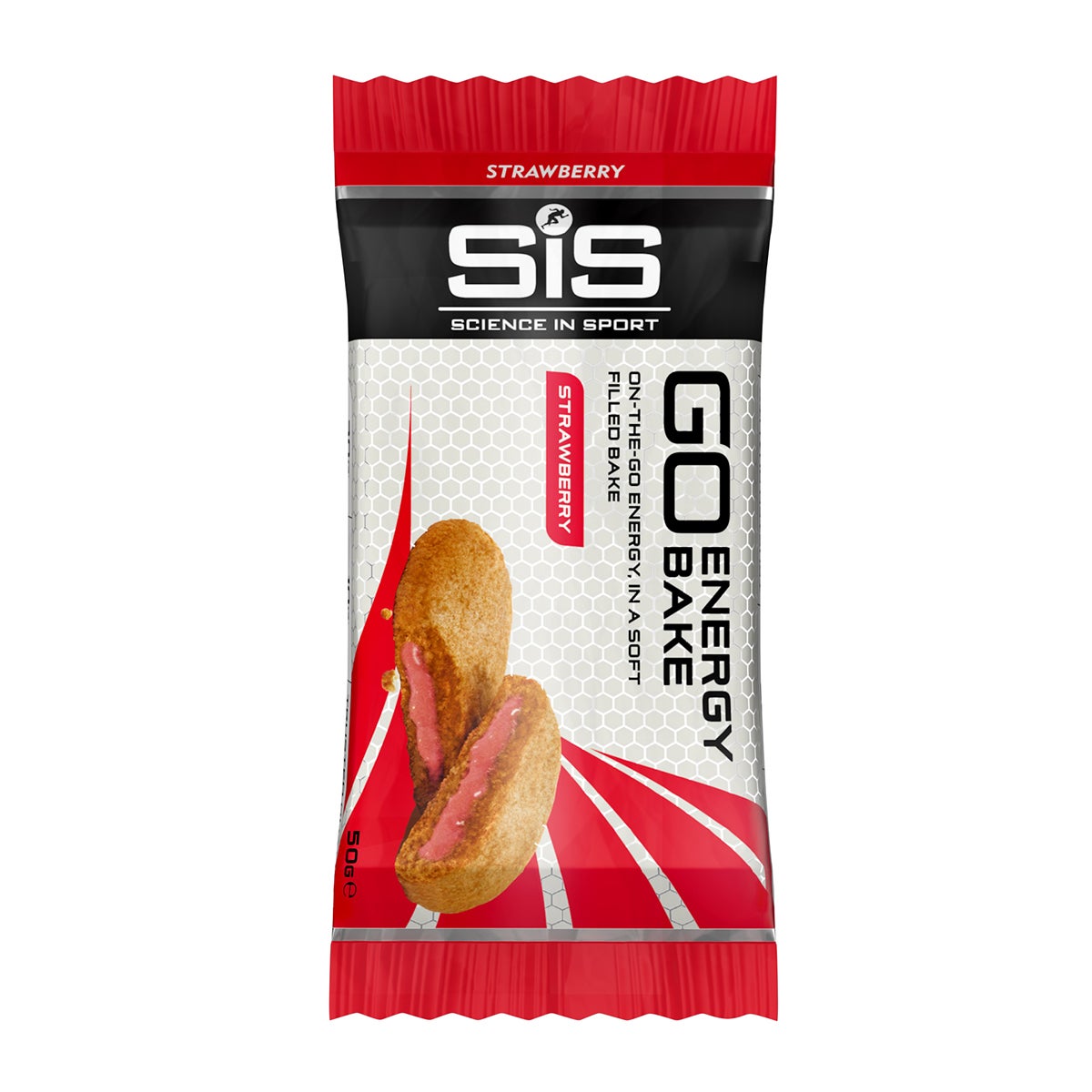 SIS GO Energy Bake Jordbær bar 12 stk by Sykkelkomponenter