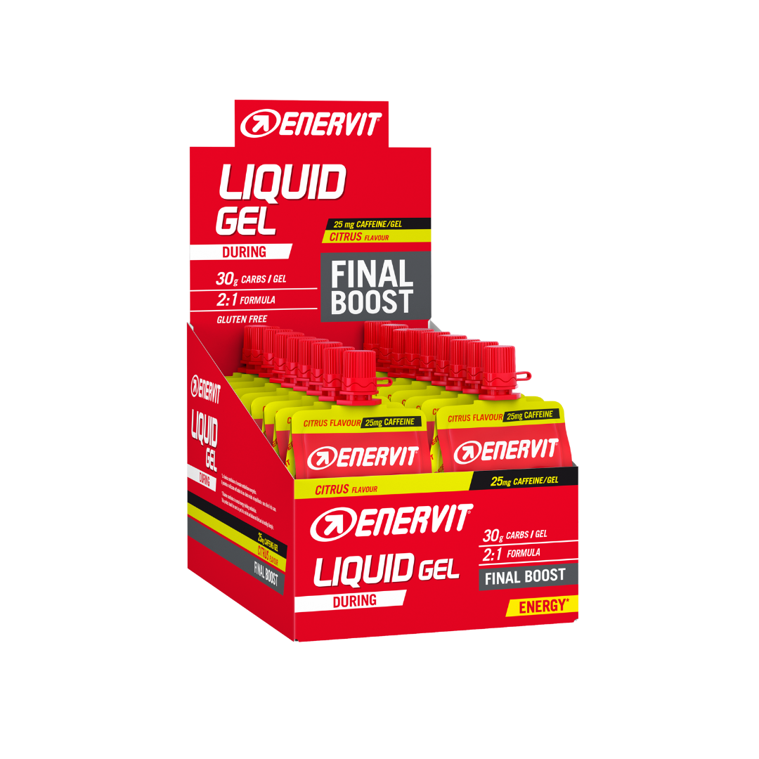 Enervit Liquid Competition m/Koffein Sitrus Energigel 18 stk by Sykkelkomponenter