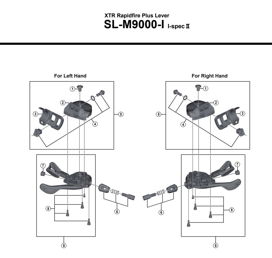 Shimano XTR SL-M9000 I-Spec II Integrasjonsbolt by Sykkelkomponenter